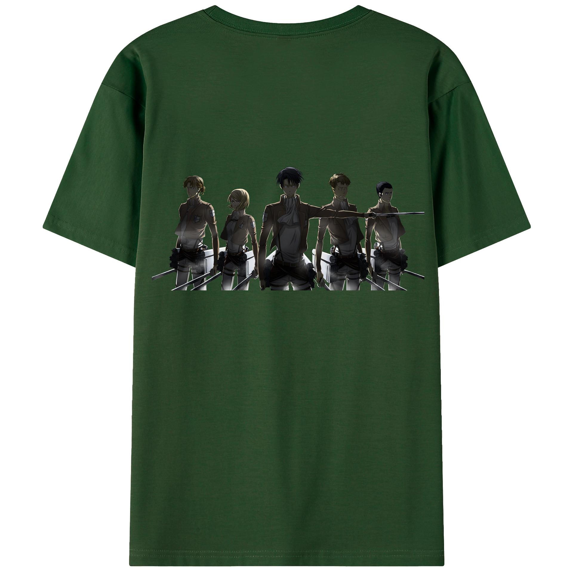 （画像用） 進撃の巨人 Attack on Titan 綿100％半袖Tシャツ（背面プリント）